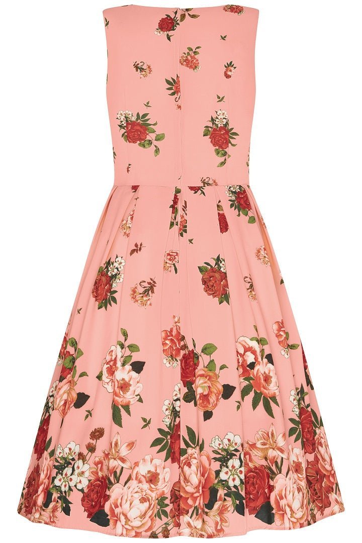 Annie Raising Flowers Swing Dress in Pink