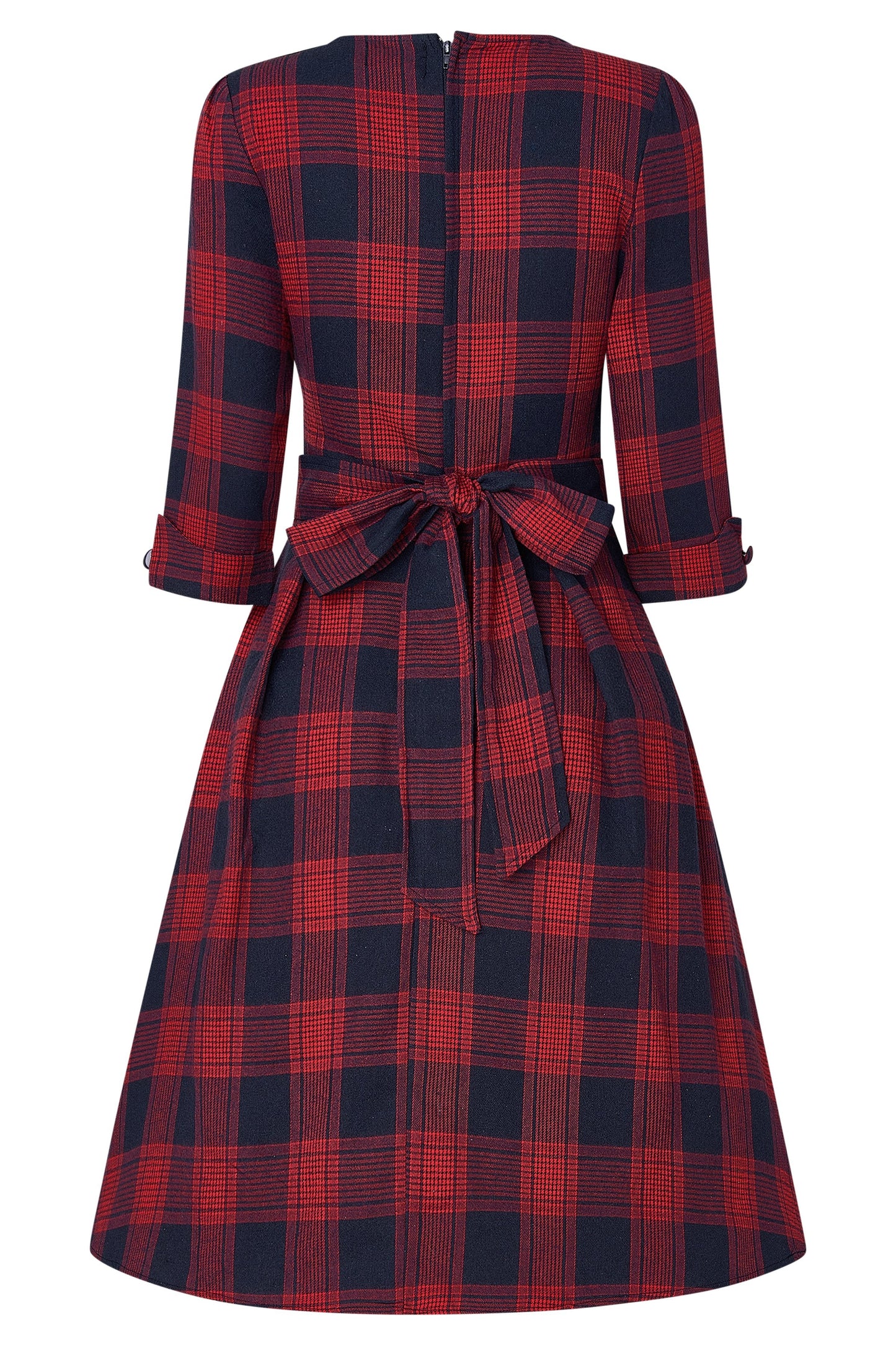 Katherine Red Tartan Swing Dress