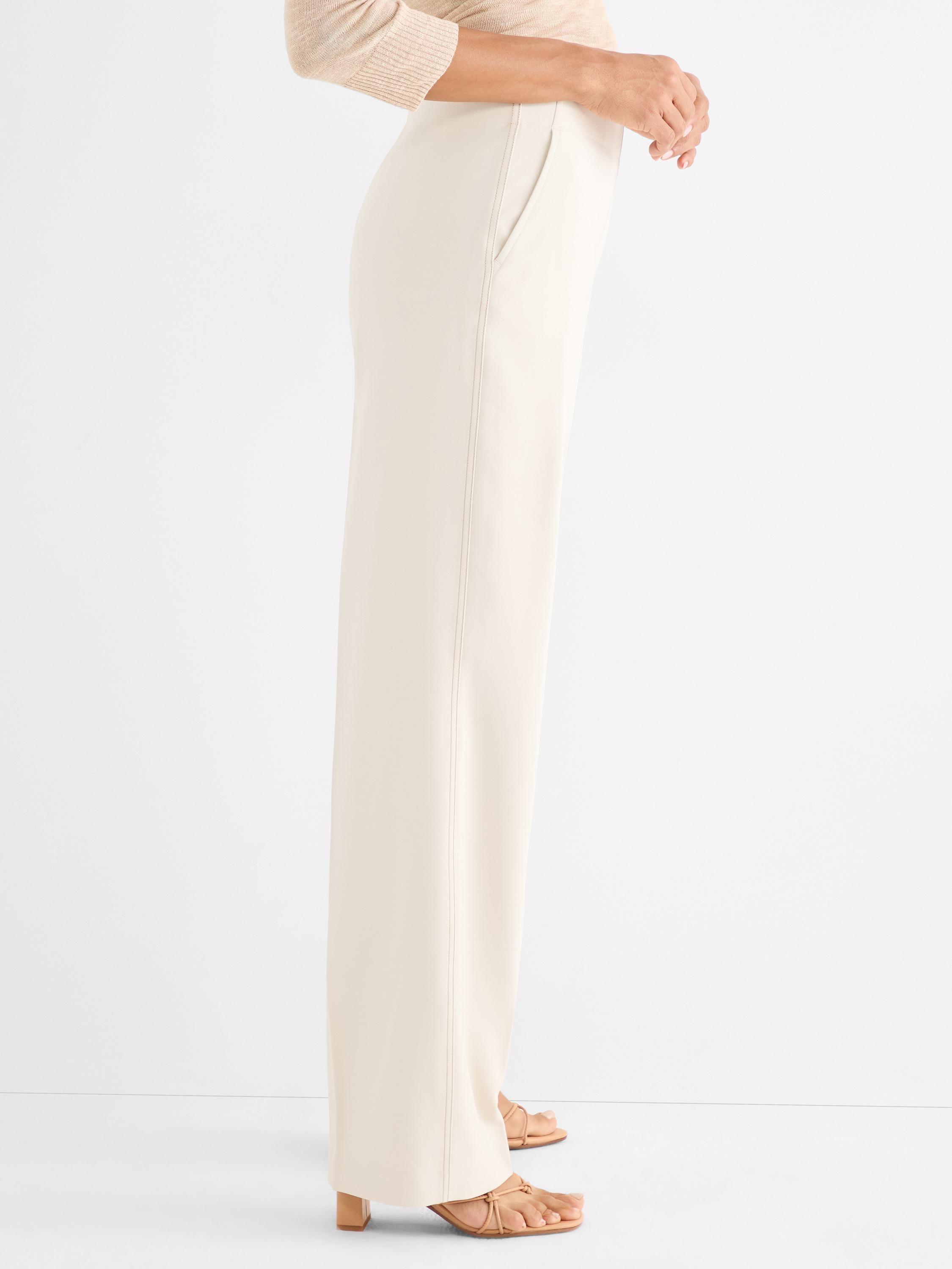 Lenox Wide Leg Accent Stitch Pant