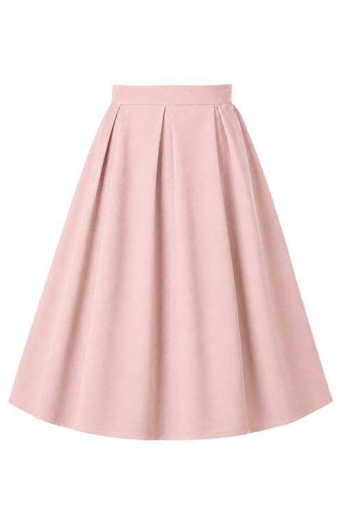 Aisley Blush Pink Pleated Skirt