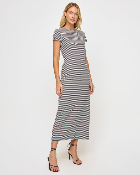 Sloane Dress - Black-Cream