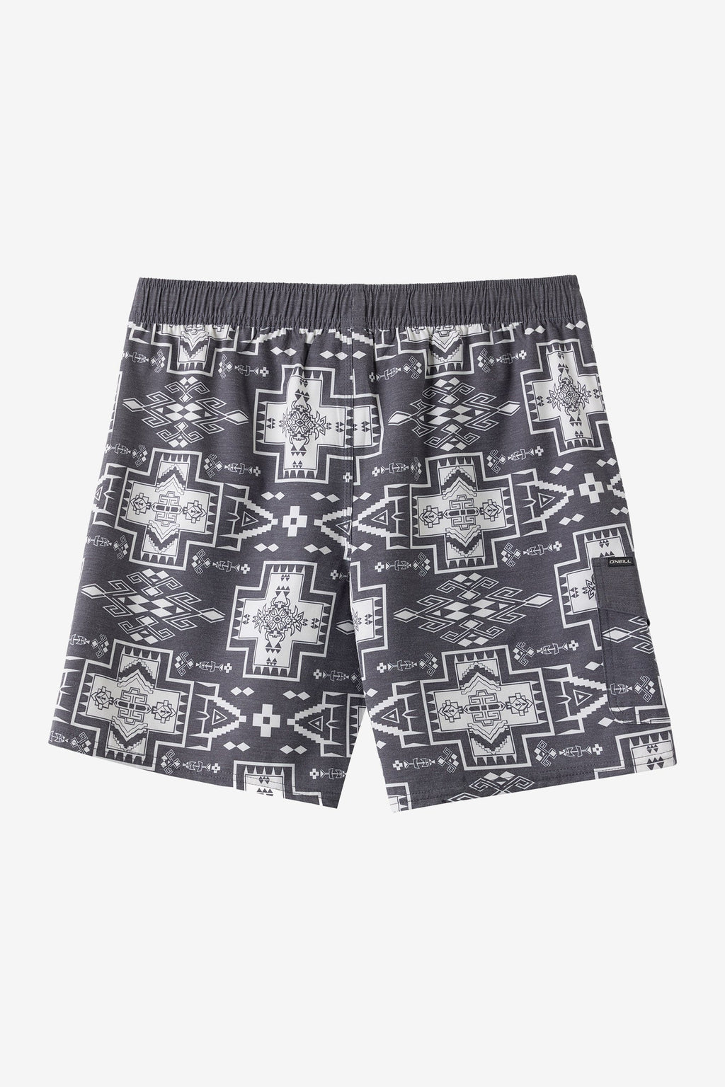 Hermosa Retro 17" Elastic Waist Trunk Swim Trunks