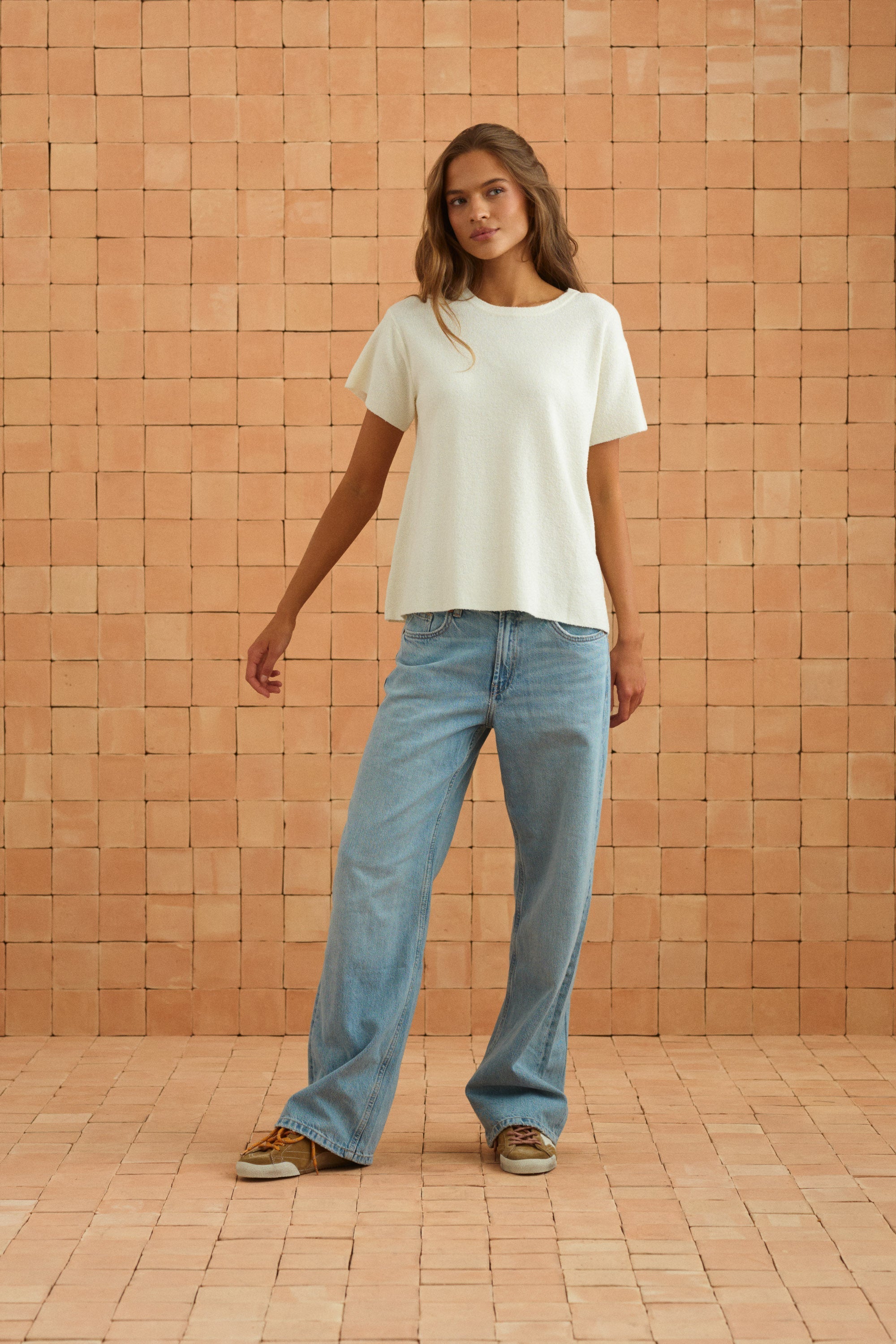 Sage Tee In White