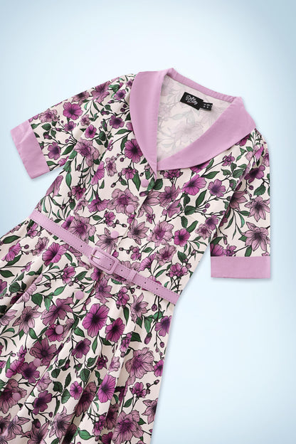 Mollie White Anemone Full Circle Shirt Dress