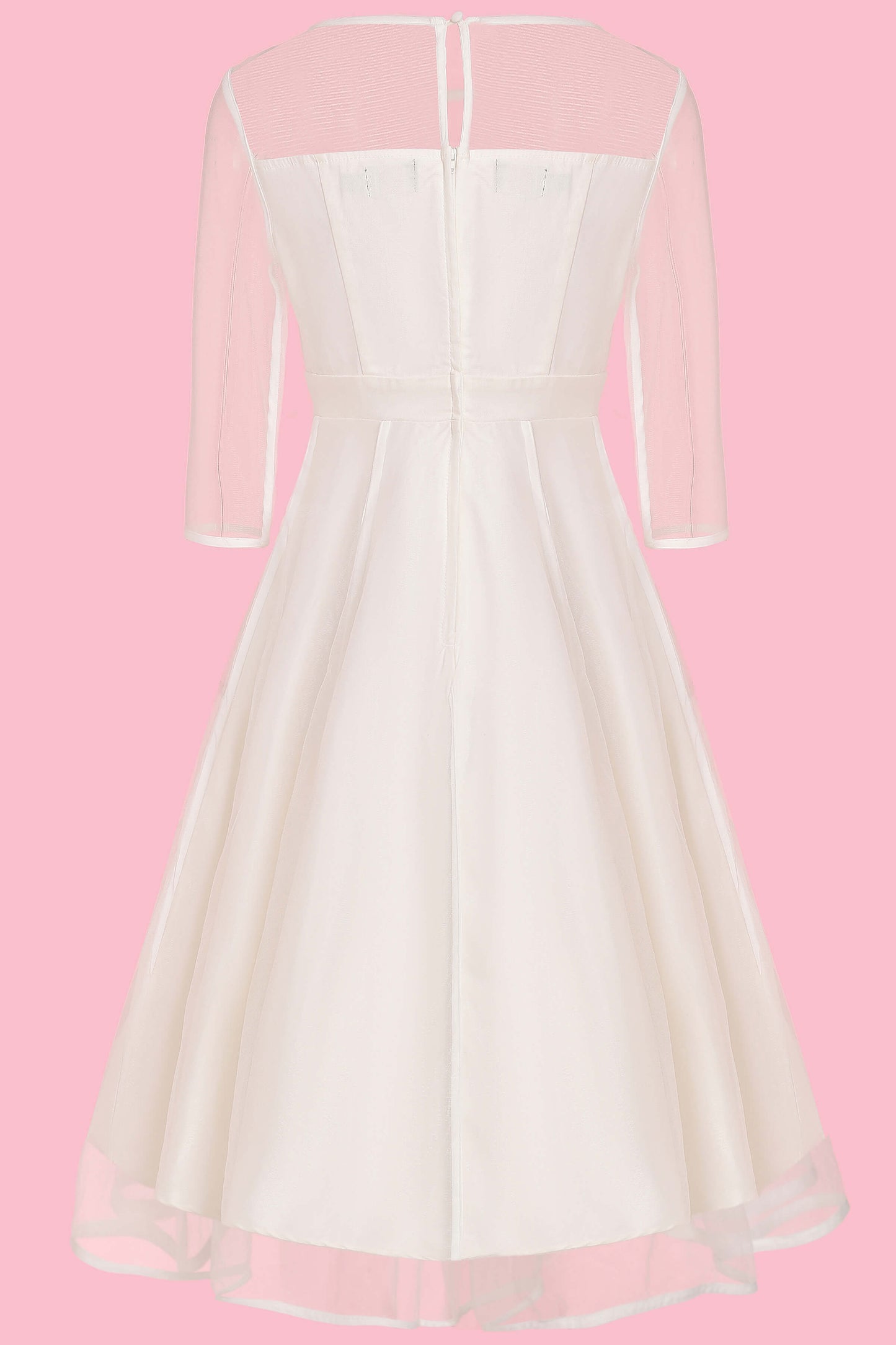 Madeline Bridal Sheer Mesh Dress