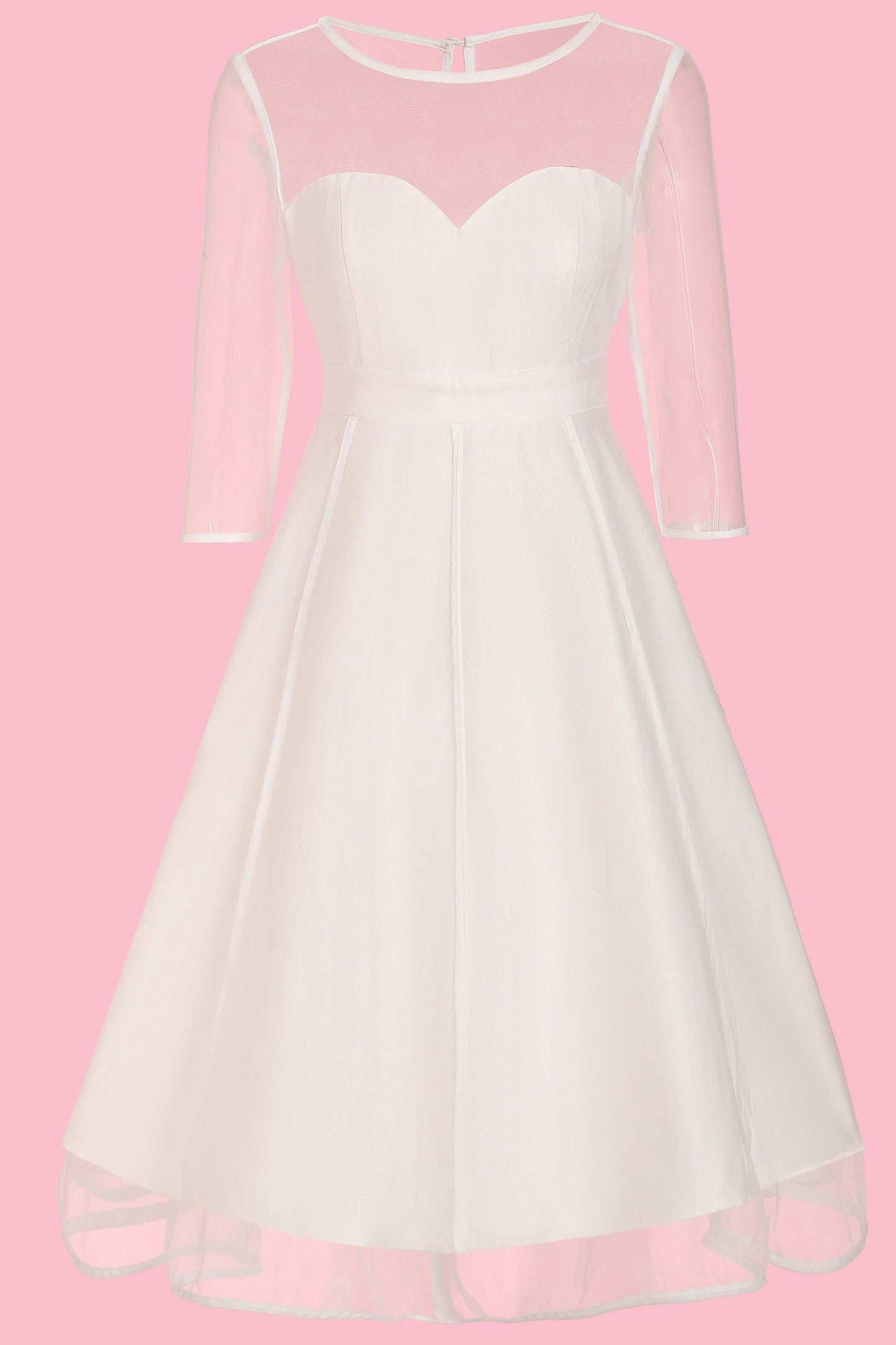 Madeline Bridal Sheer Mesh Dress