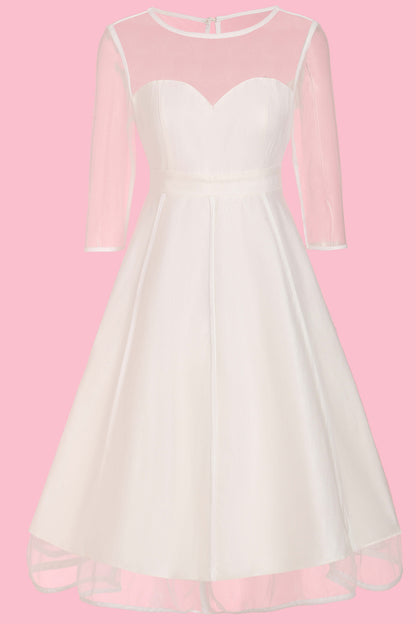 Madeline Bridal Sheer Mesh Dress