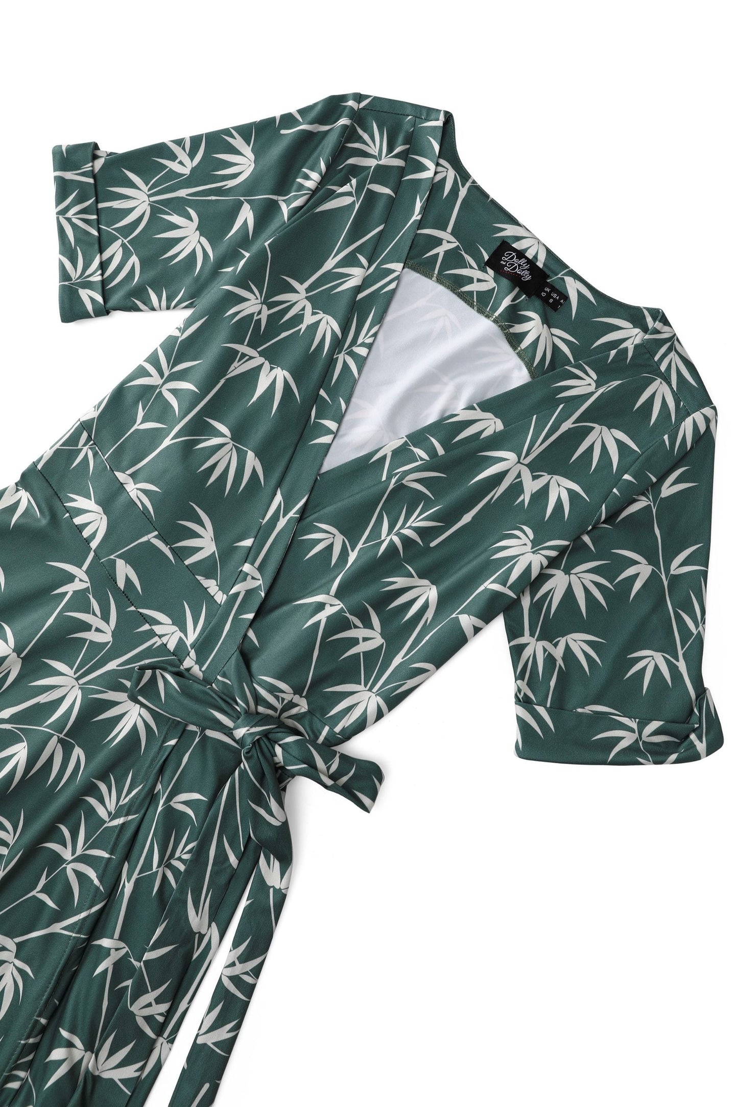 Matilda Bamboo Wrap Dress in Green