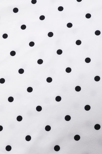 Matilda Polka Dot Wrap Dress in White