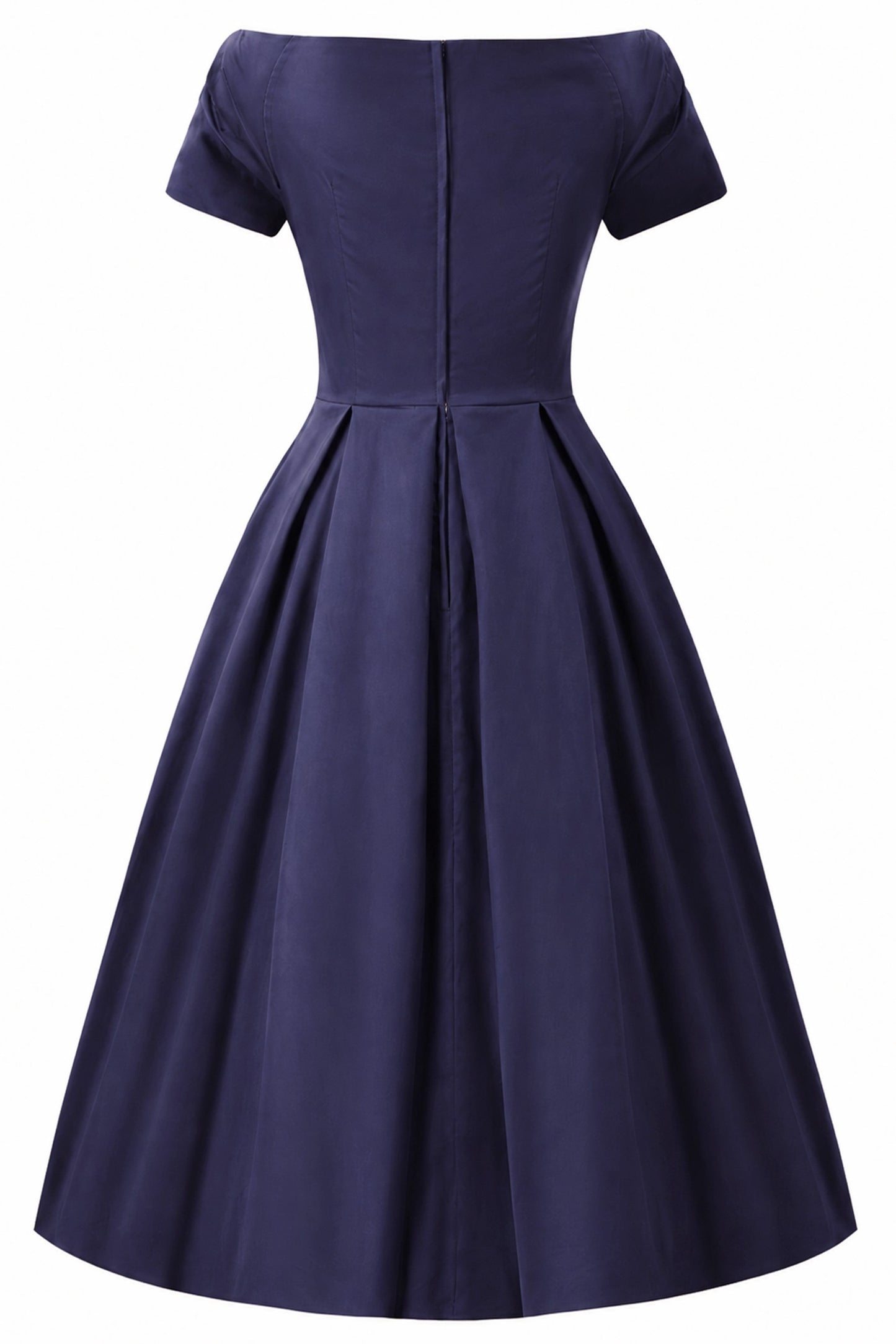 Lily Navy Blue Off Shoulder Dress