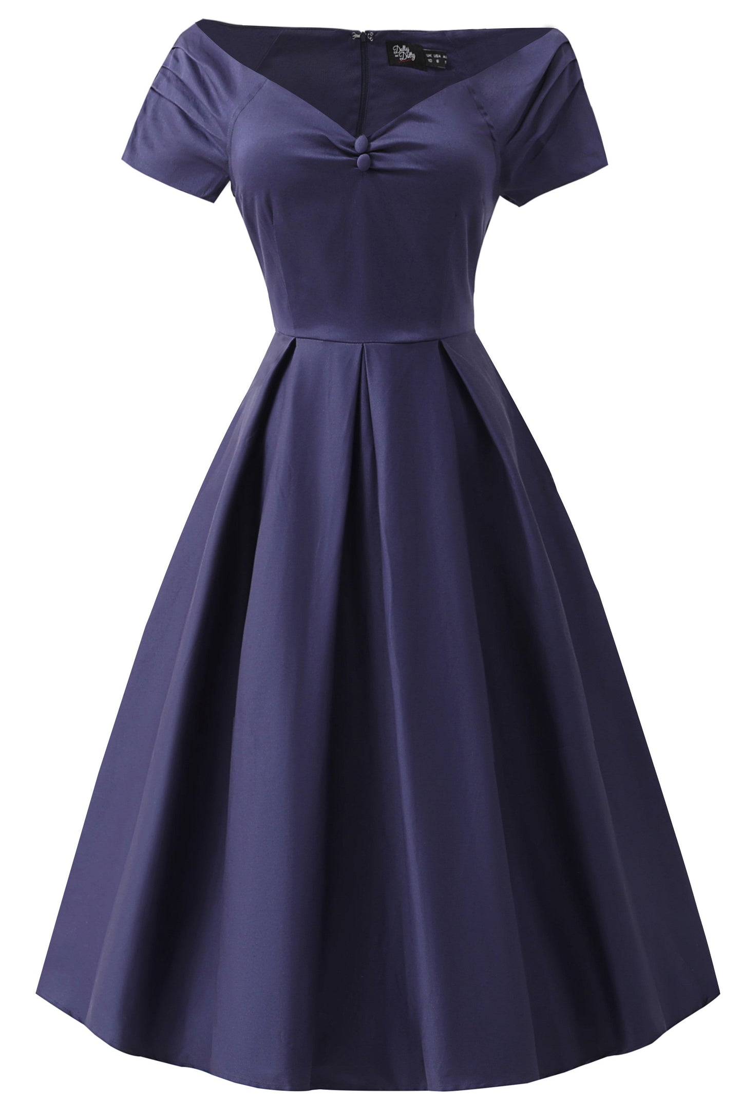 Lily Navy Blue Off Shoulder Dress