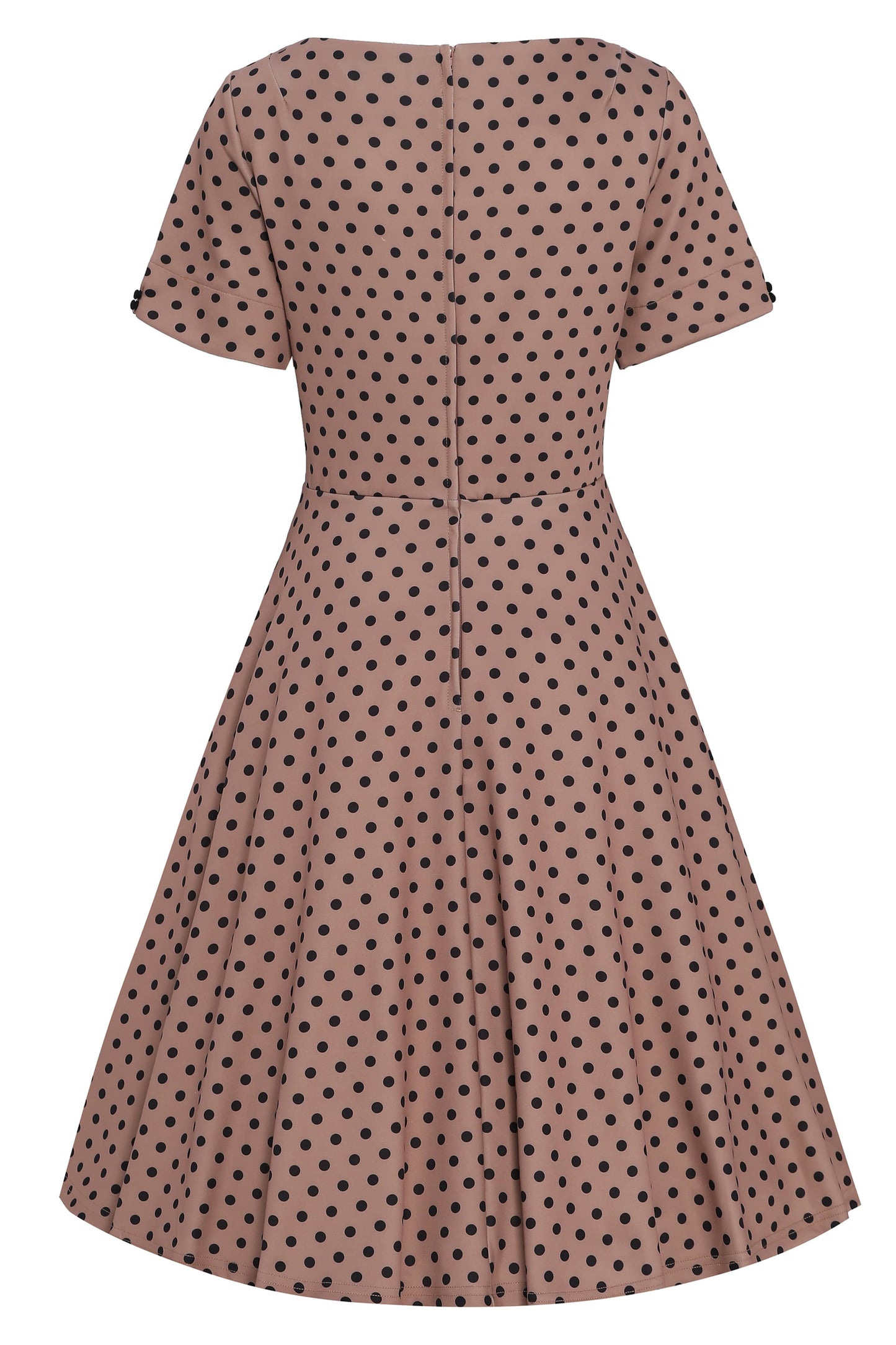 Brenda Brown Polka Dot Casual Dress