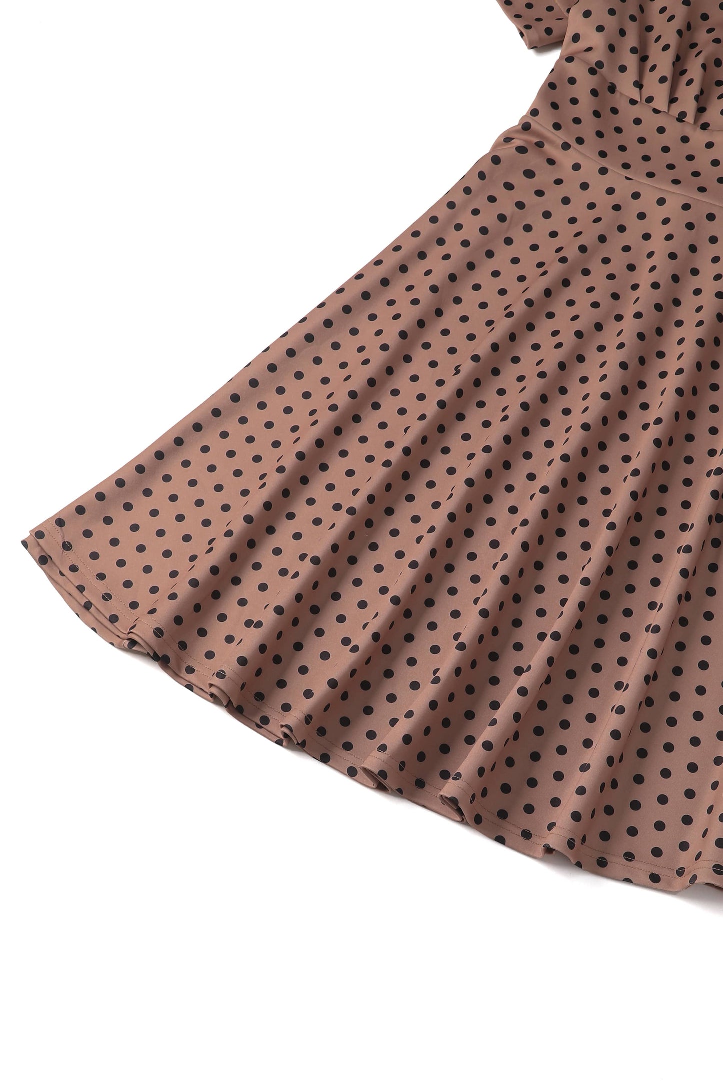 Brenda Brown Polka Dot Casual Dress
