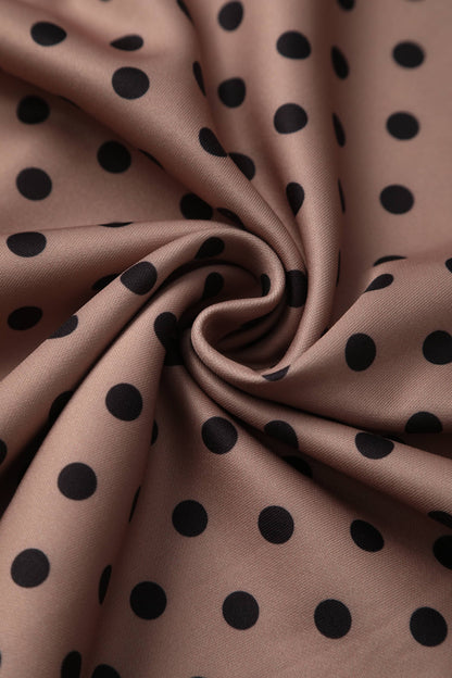 Brenda Brown Polka Dot Casual Dress