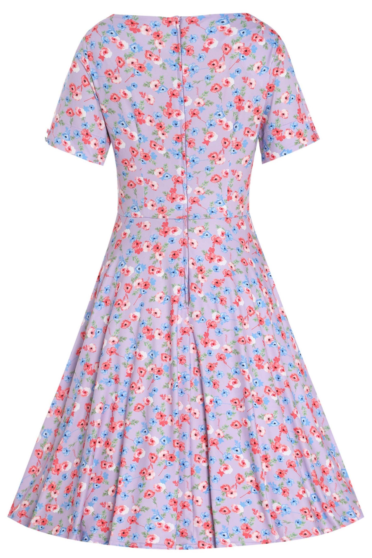 Brenda Lilac Floral A-line Dress