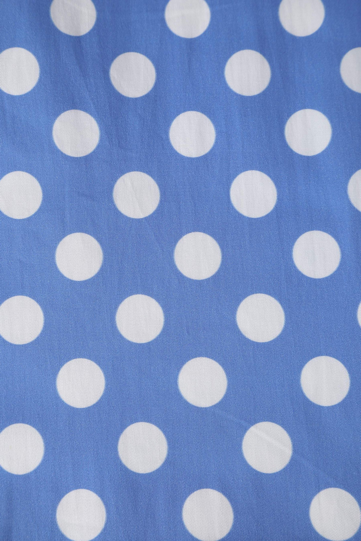 Amanda Polka Dot Flared Dress In Sky Blue
