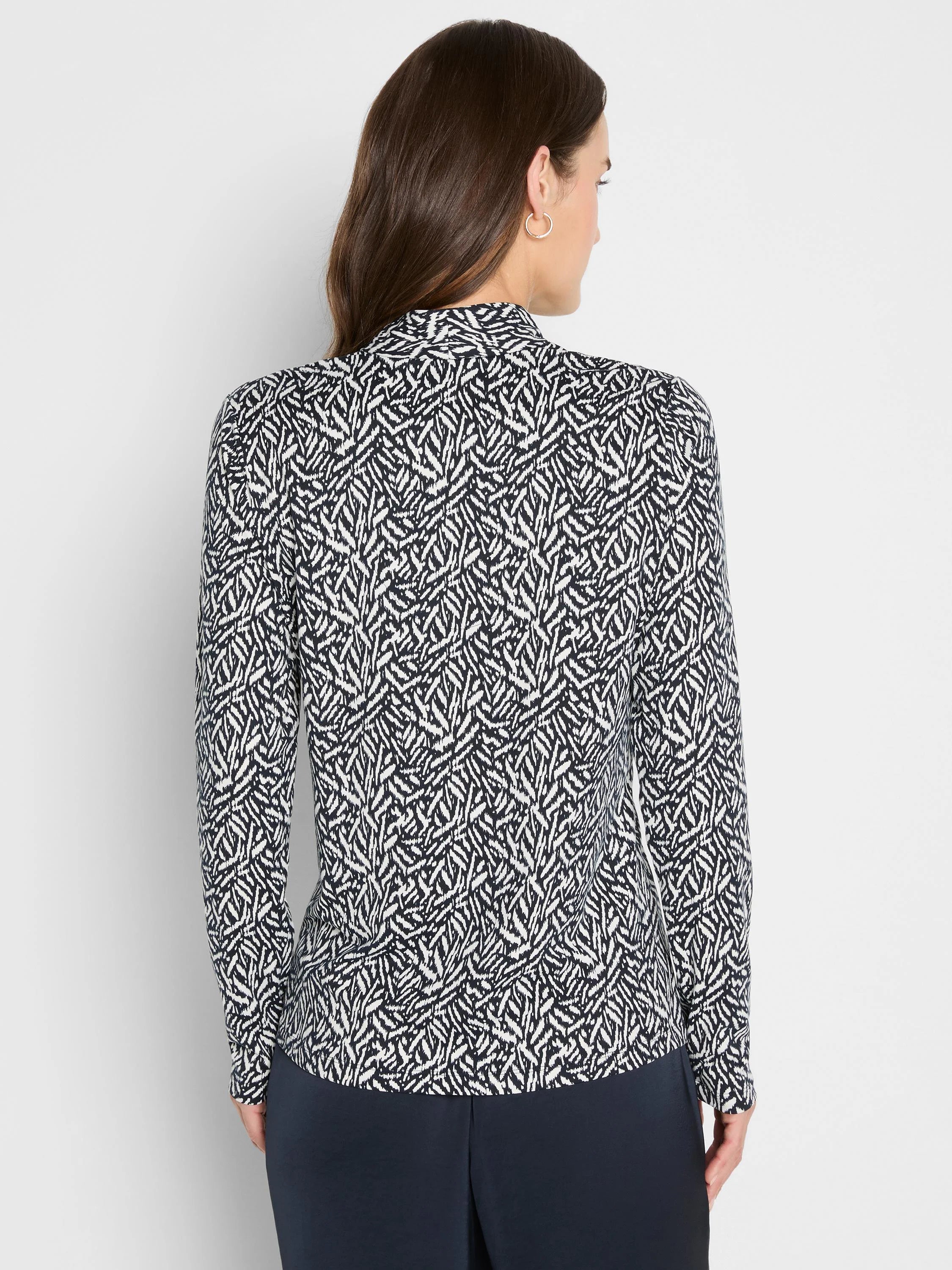 Geo Toss Knit Top