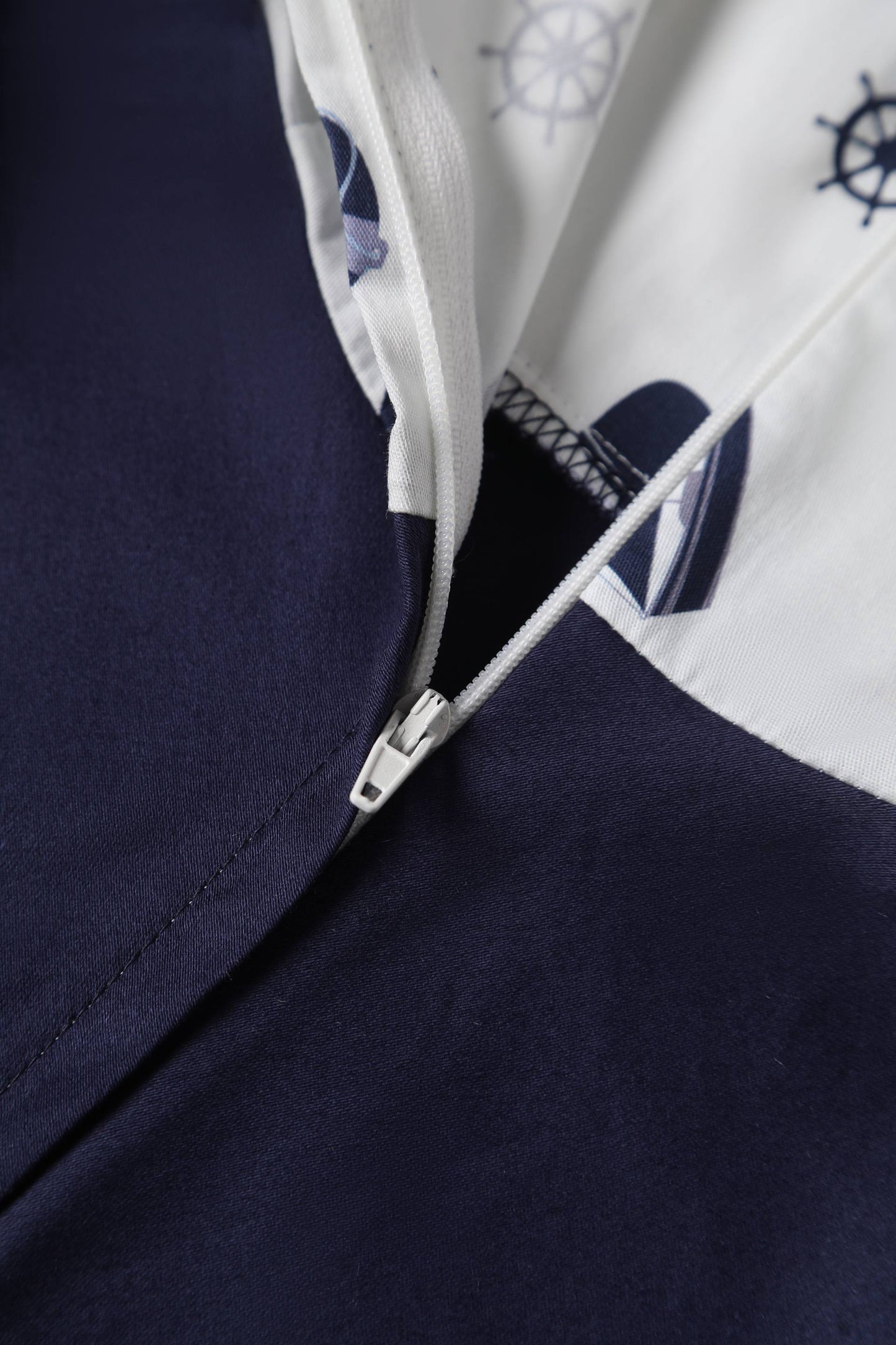 Melissa Navy & White Nautical Strapless Dress