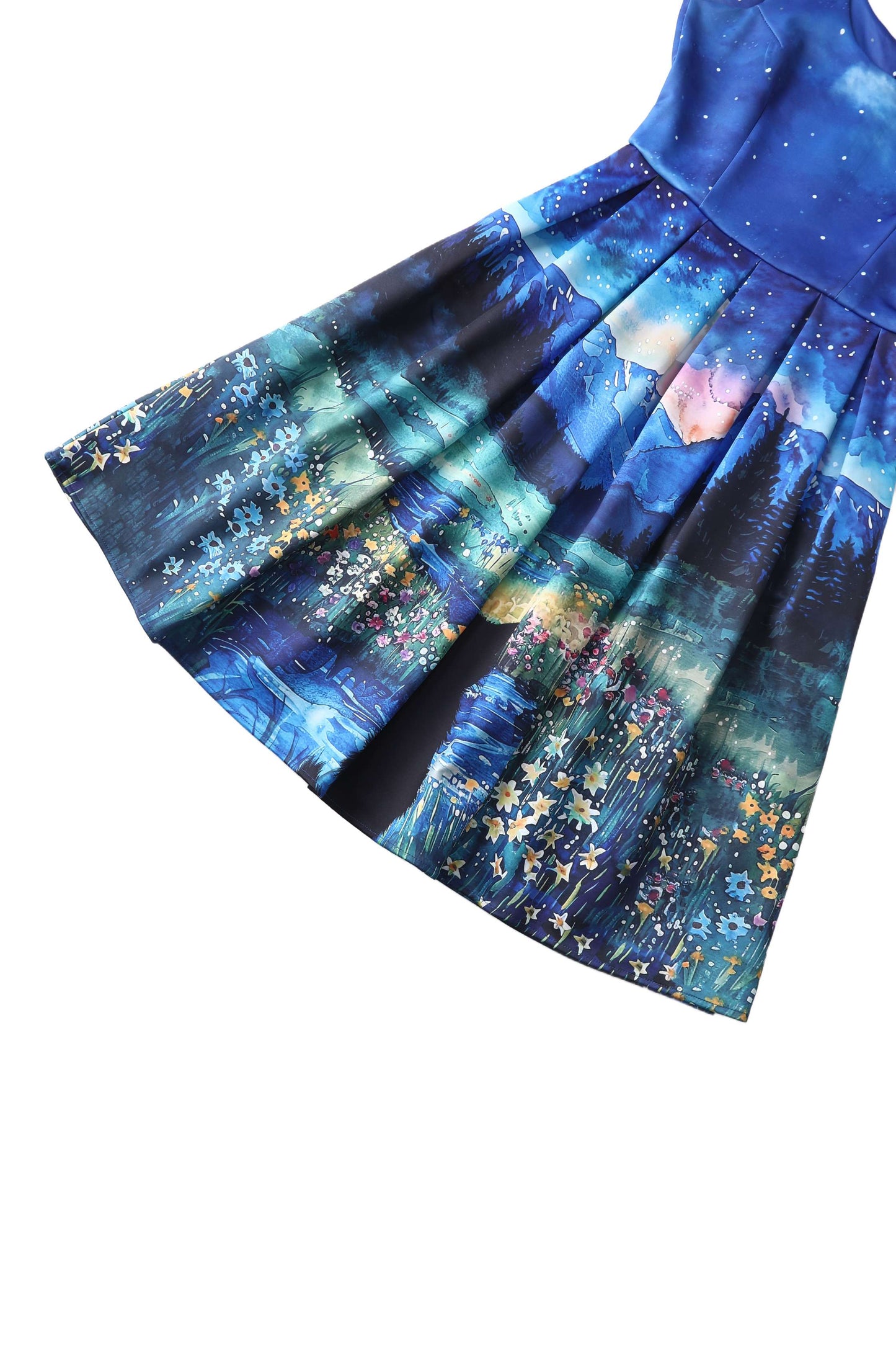 Amanda Cat Starry Night Flared Dress