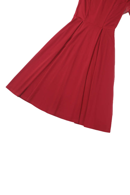Beatrix Burgundy Formal Dress