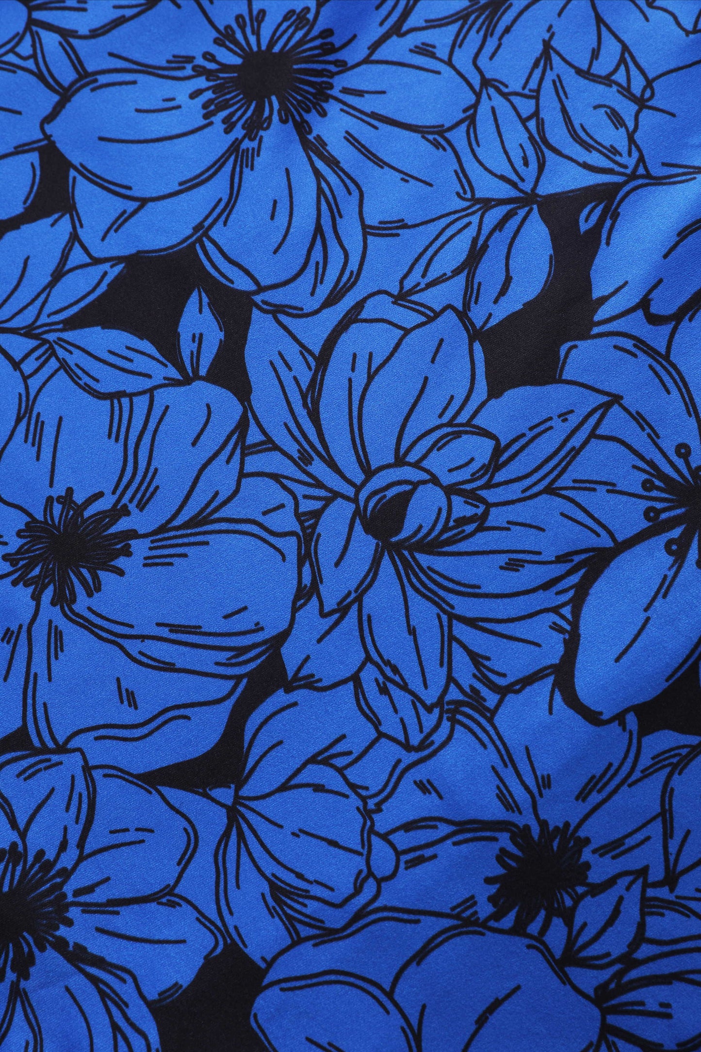 Julia Blue Floral Midi Dress
