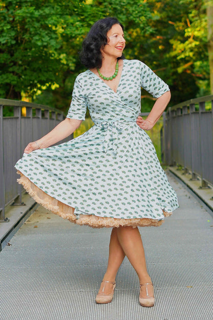 Matilda Blue Sea Turtle Wrap Dress