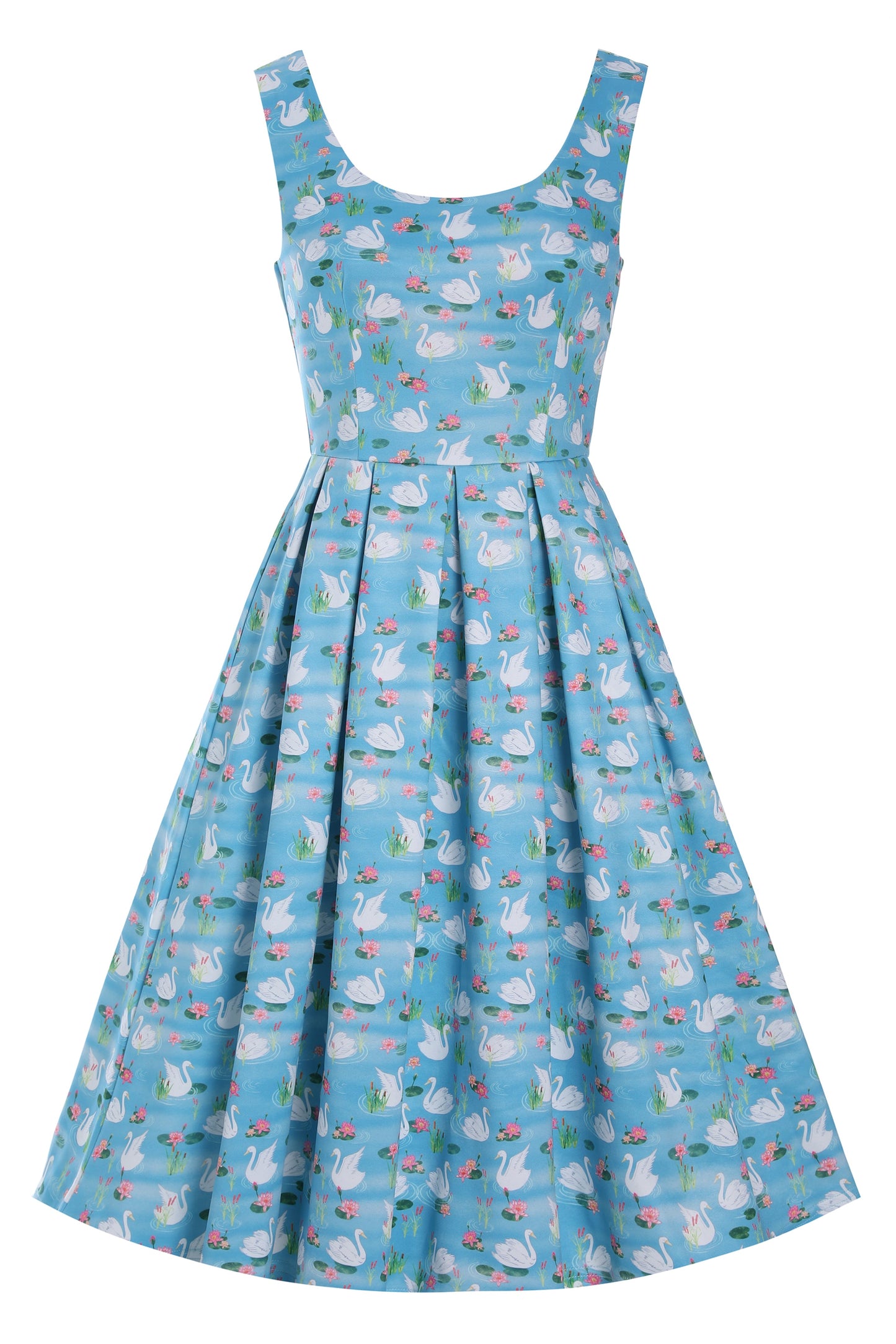 Amanda Blue Swan Lake Swing Dress