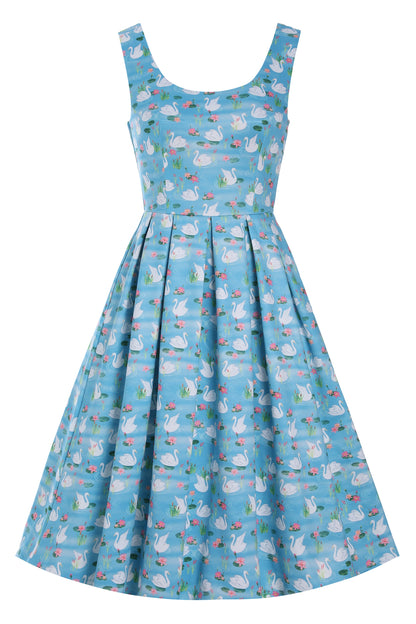 Amanda Blue Swan Lake Swing Dress