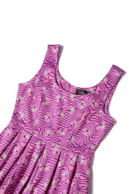 Amanda Pink Cheshire Cat Swing Dress