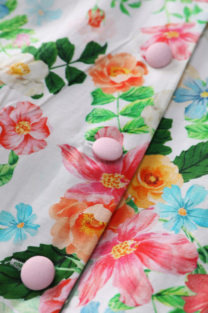Mollie Summer Floral Full Circle Shirt Dress