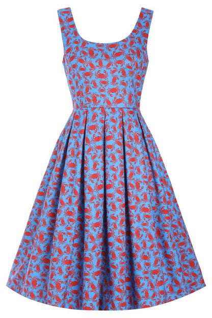 Amanda Crab Print Swing Dress