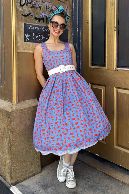 Amanda Crab Print Swing Dress