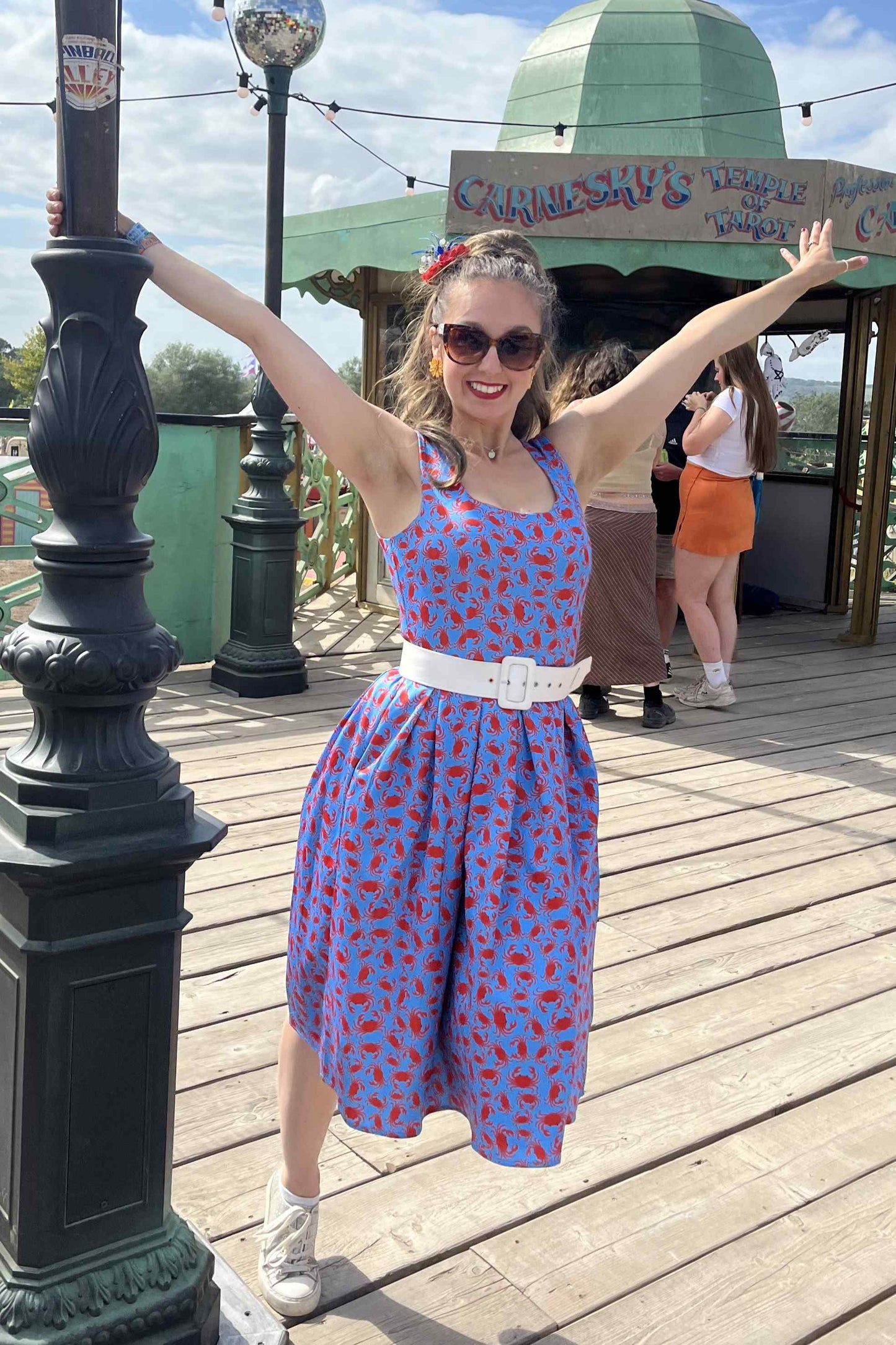 Amanda Crab Print Swing Dress