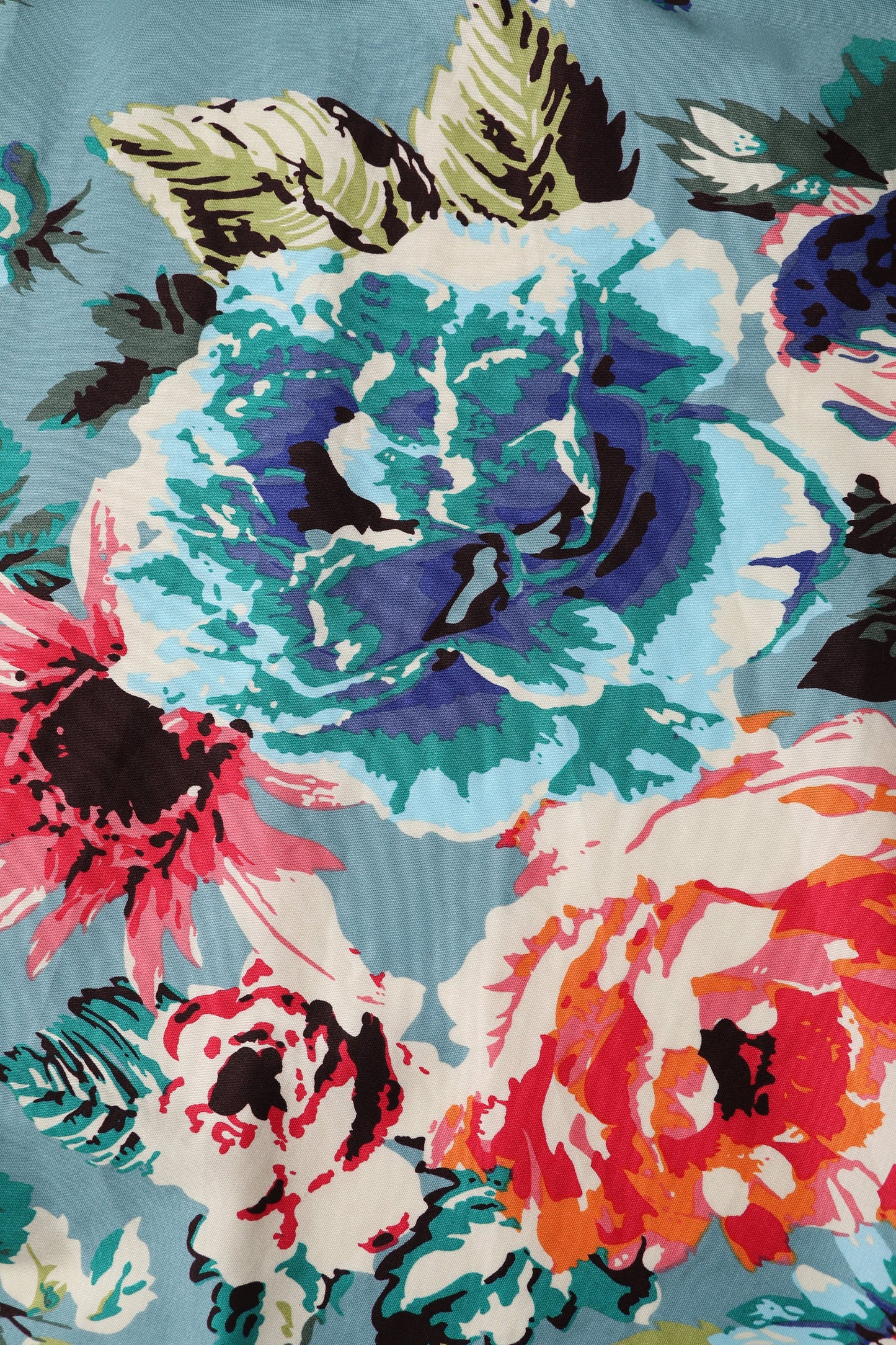 May Crossover Bust Blue Floral Dress