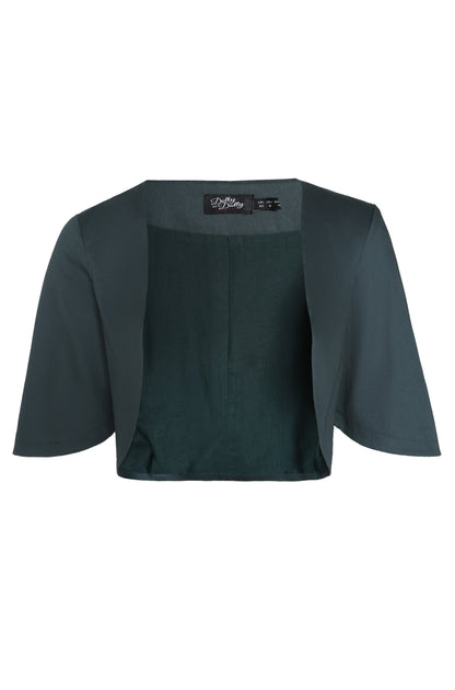 Lisette Dark Green Bolero Jacket