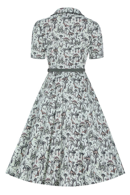 Penelope Dinosaur Forest Shirt Dress