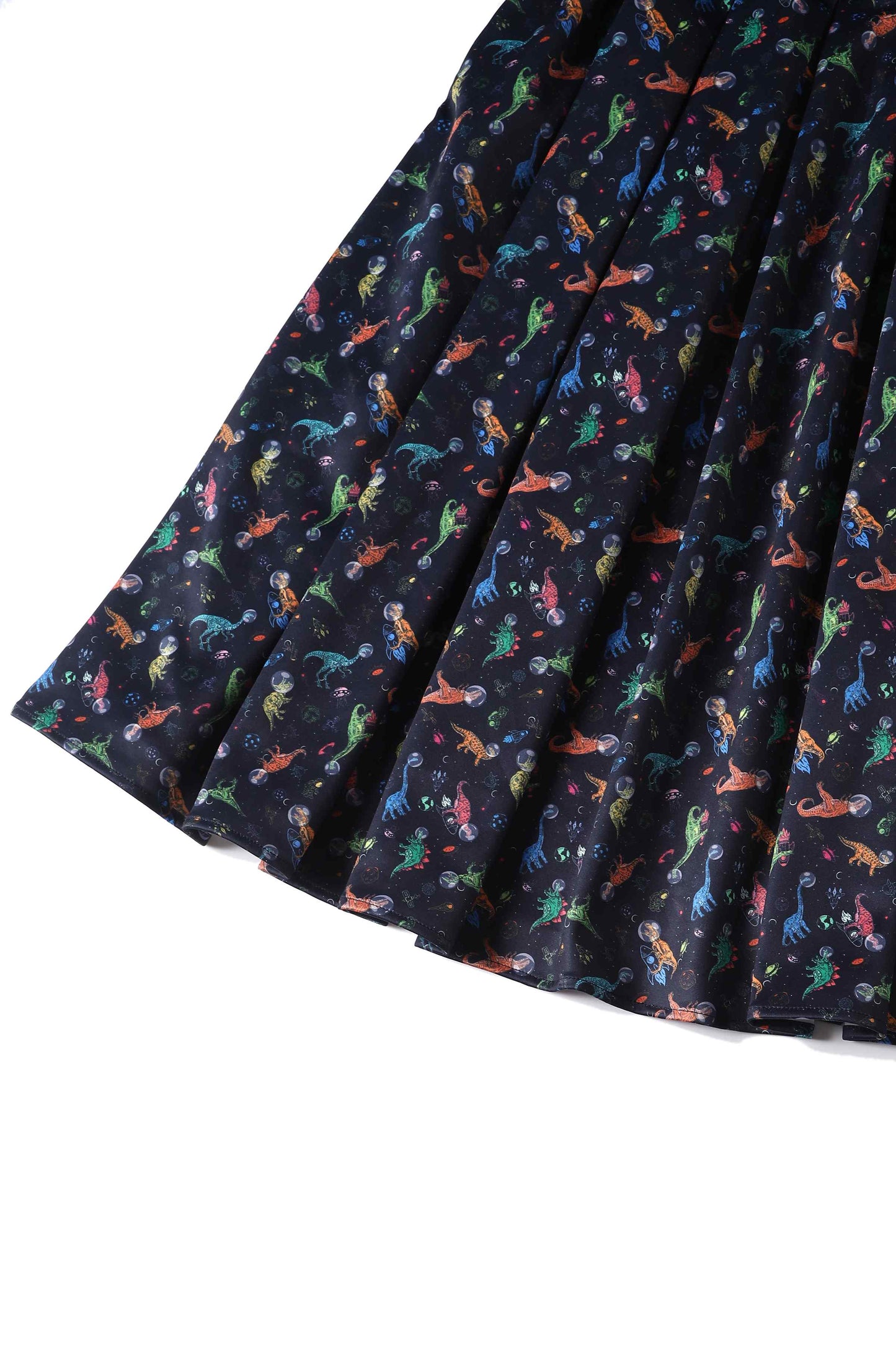 Amanda Dinosaur In Space Flared Dress