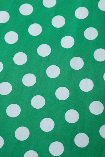 Daisy Green Polka Dot Halter Dress