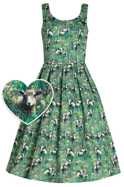 Amanda Sheep & Lamb Swing Dress