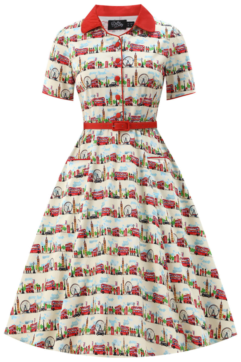 Mabel London Midi Shirt Dress In White