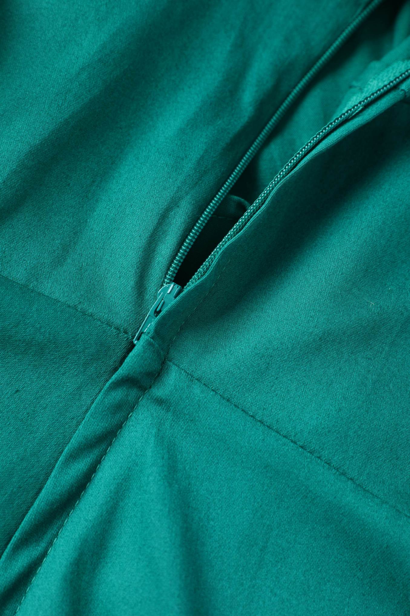 Mabel Emerald Green Midi Shirt Dress