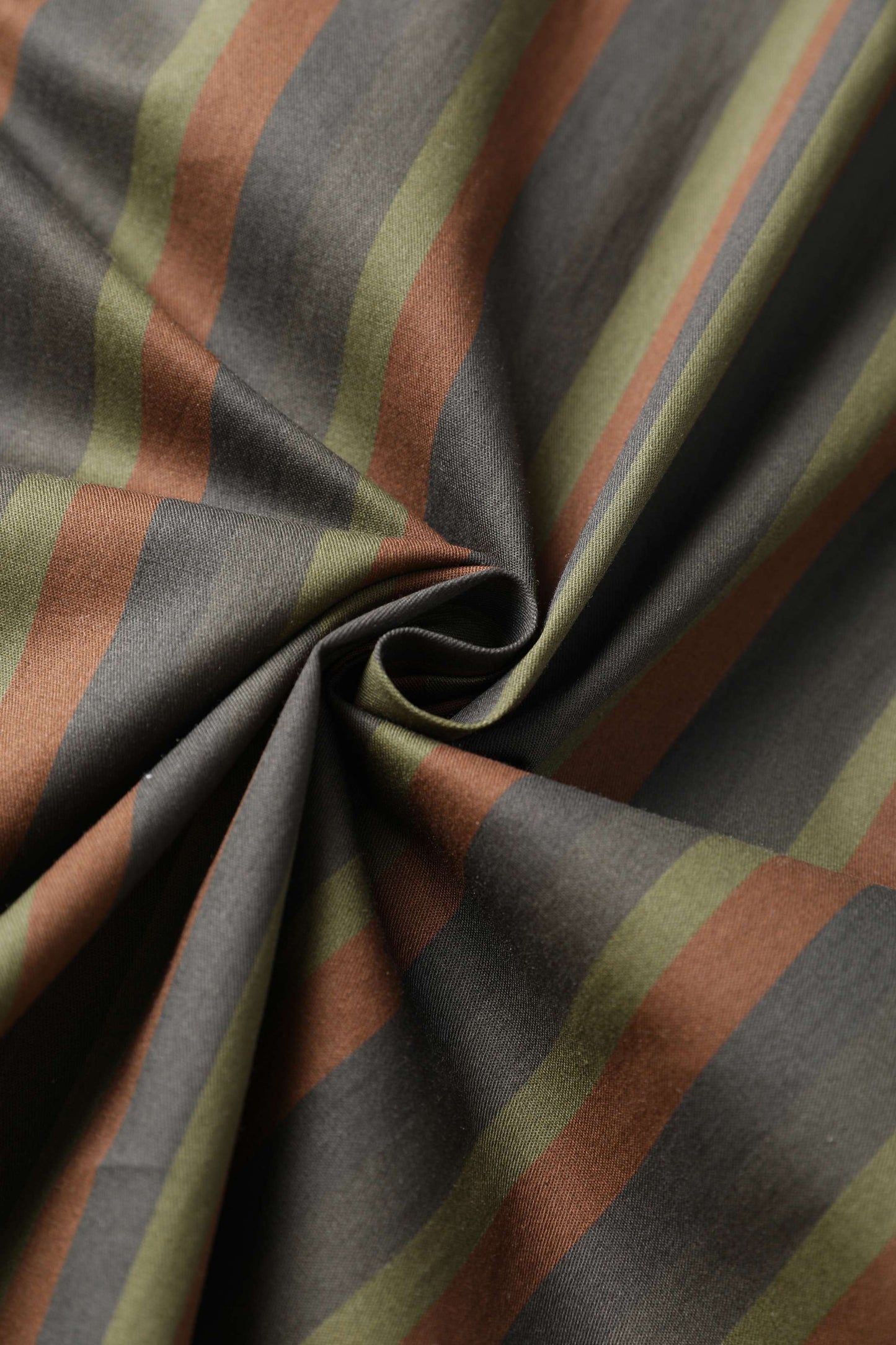 Mabel Striped Shirt Dress In Green