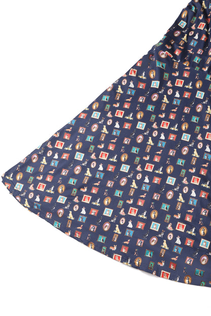 Matilda Dog Picture Frame Wrap Dress