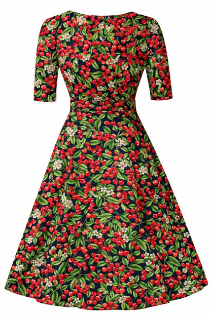 Matilda Red Berry Wrap Dress