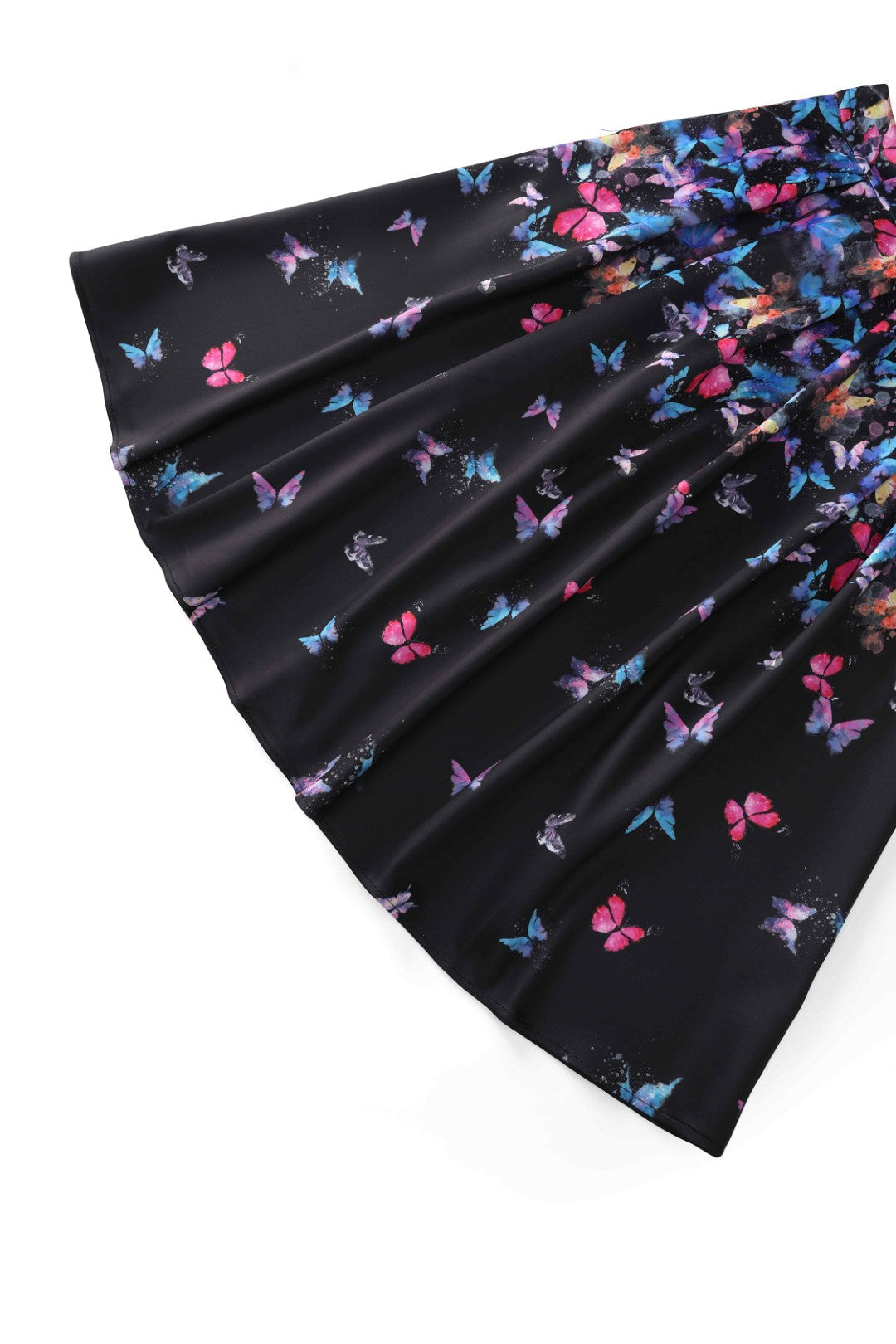 Aisley Midnight Butterfly Box Pleated Skirt