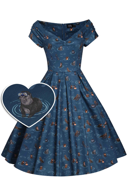 Lily Blue Otter Circle Dress