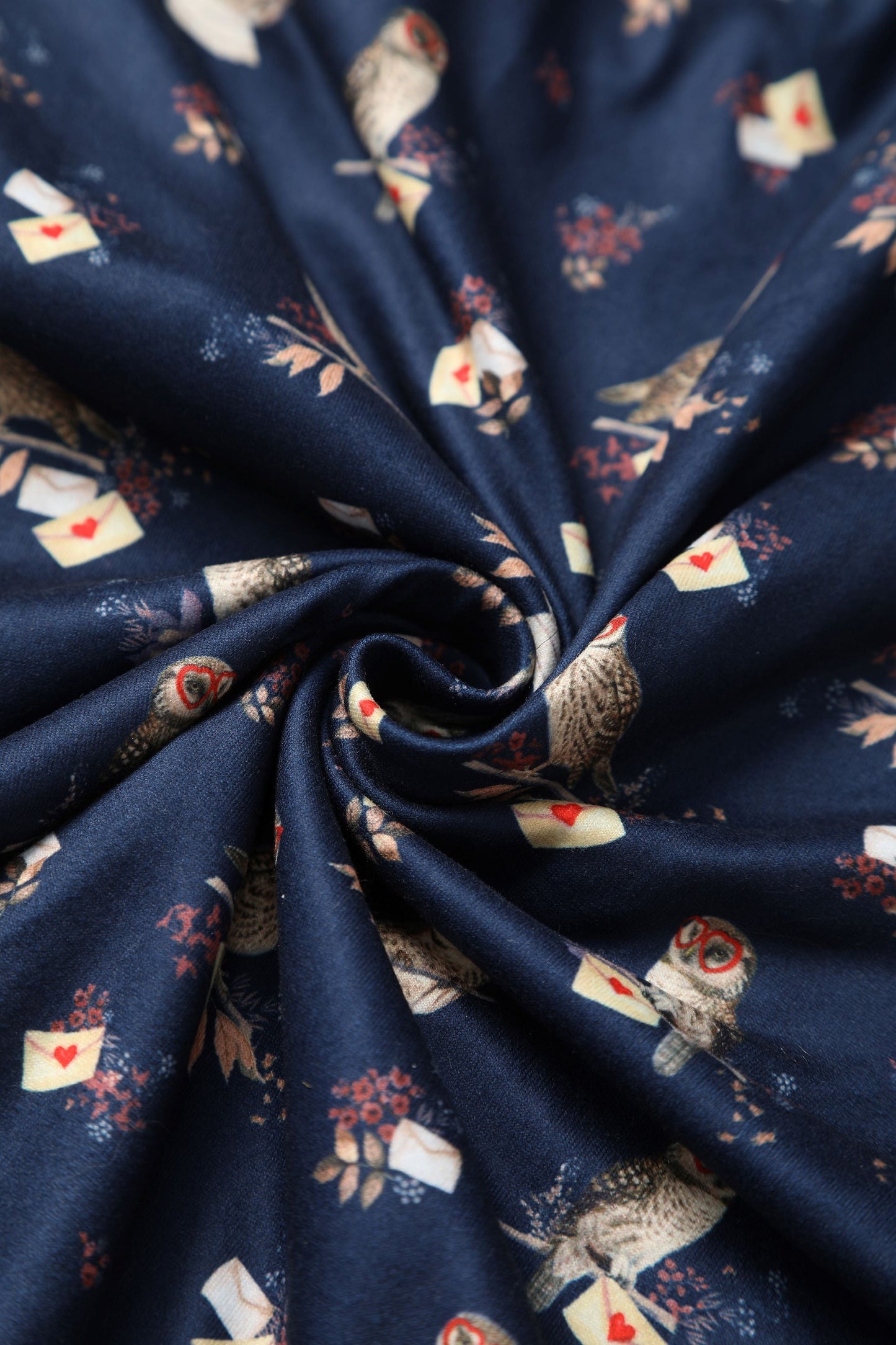 Matilda Oxford Blue Owl Wrap Dress