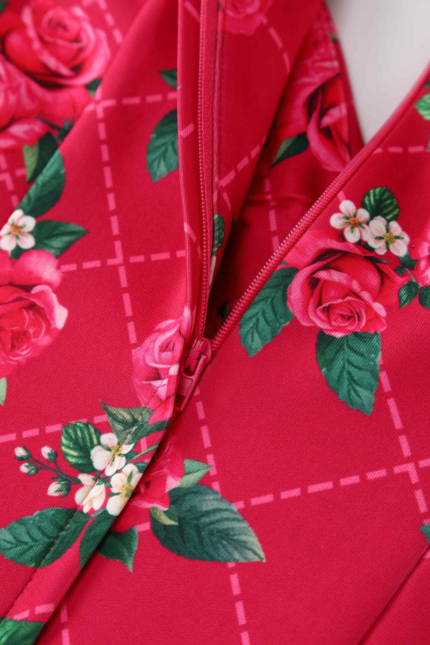 Lily Pink Floral Vine Off Shoulder Dress