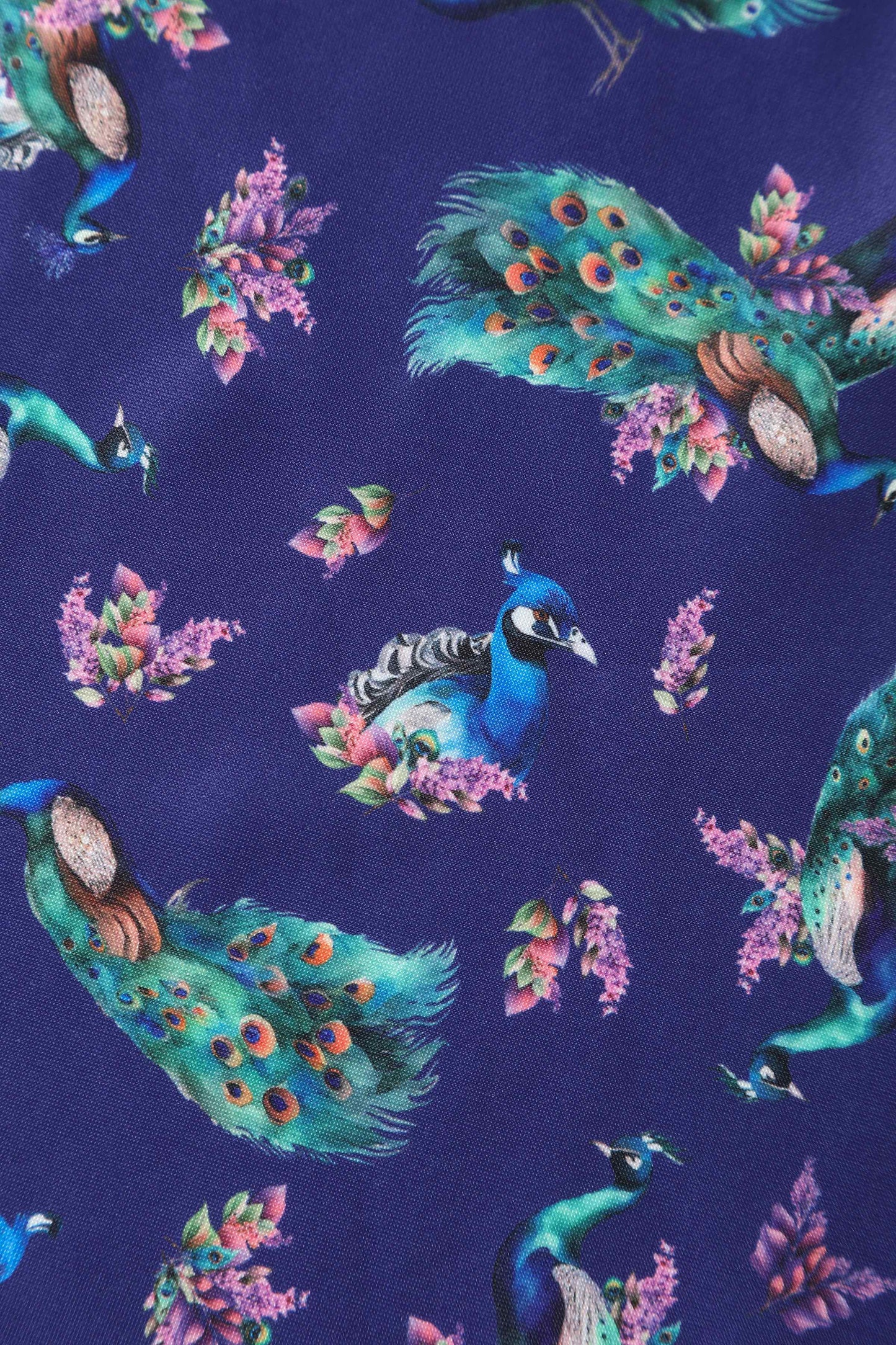 Lily Purple Peacock Circle Dress