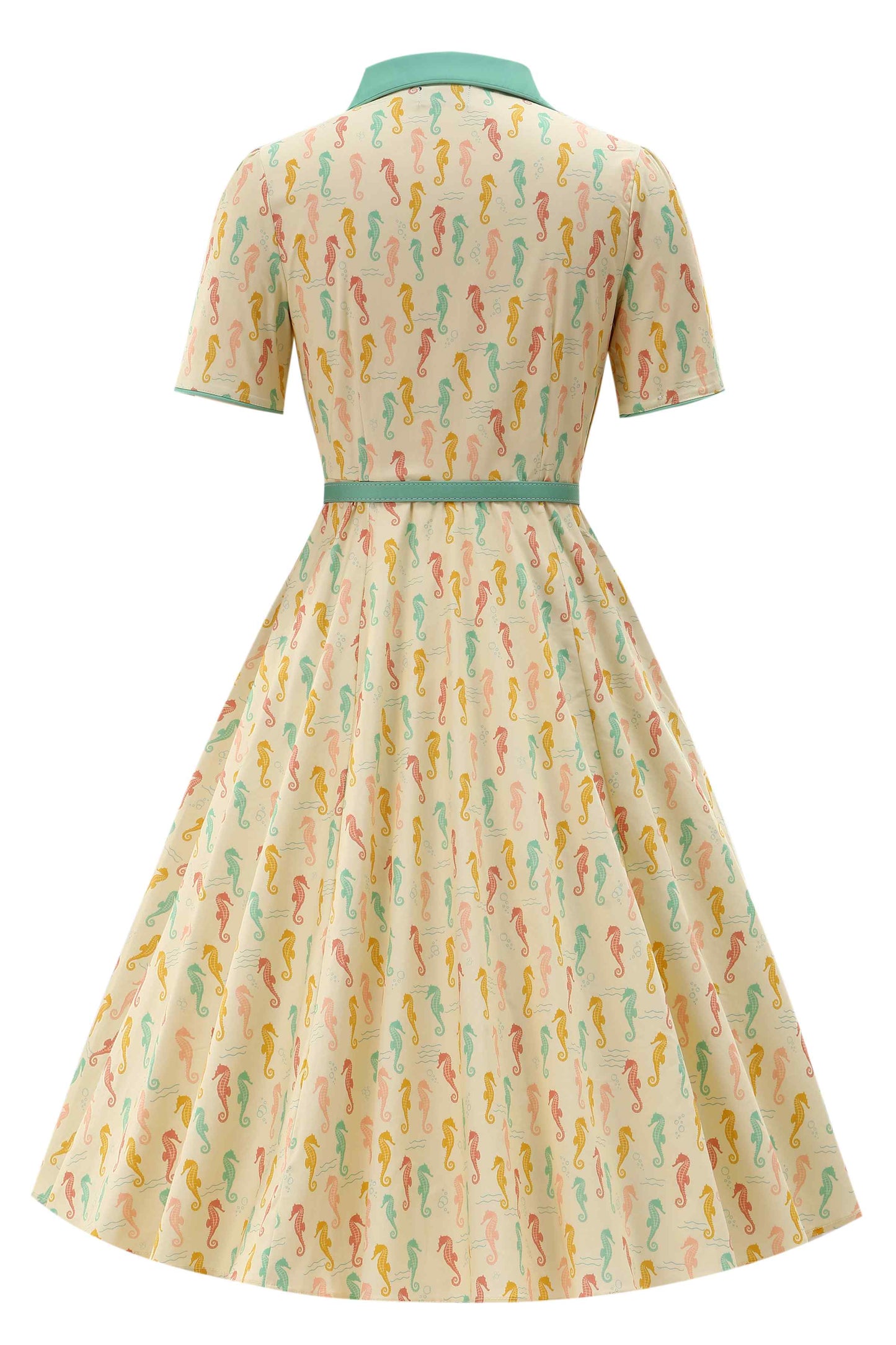 Mabel Seahorse Midi Shirt Dress